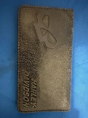 Harley-Davidson Distressed Black Leather Bifold Wallet